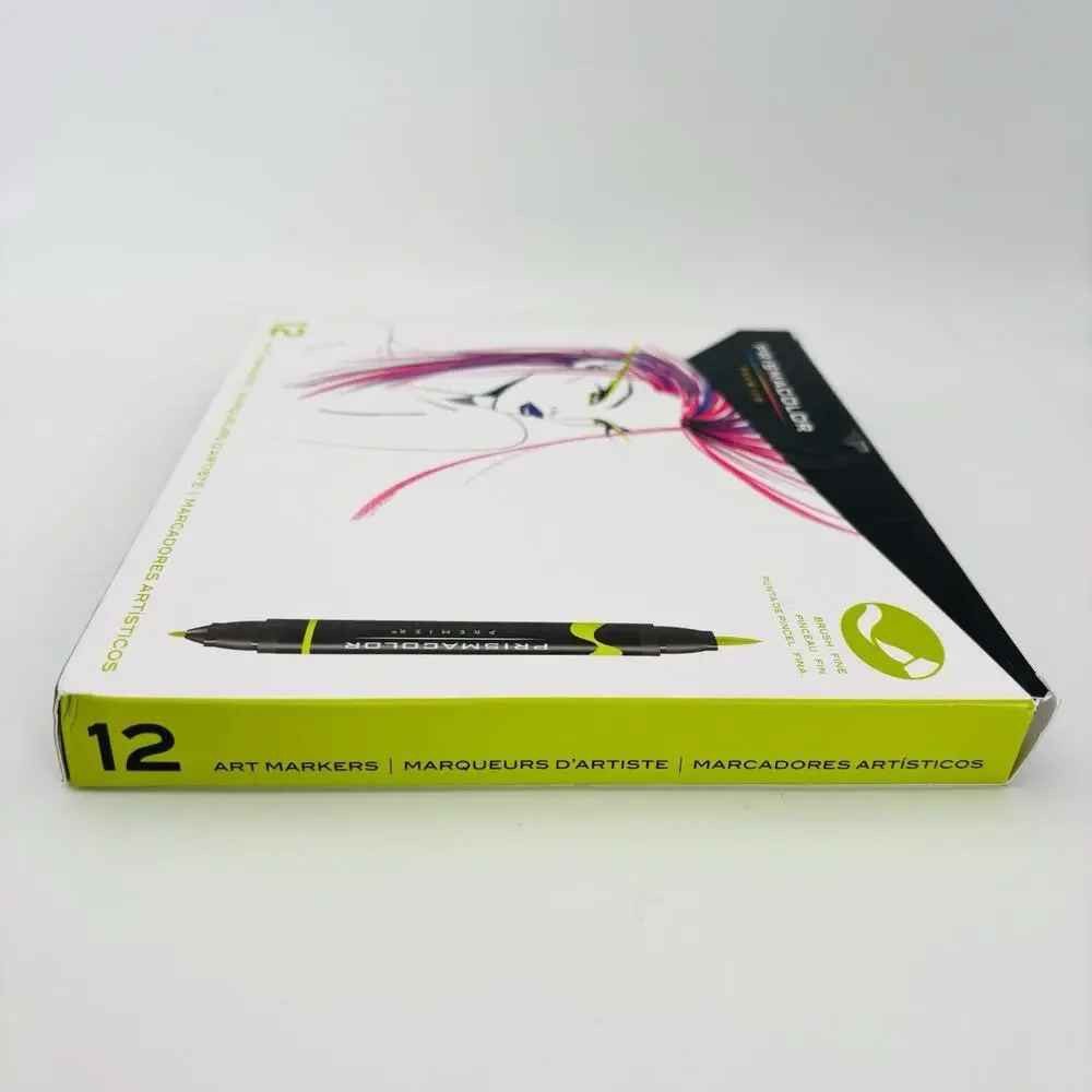 Prismacolor Premier Dual-Ended Art Markers, 12ct Many Colors. Great Condition.